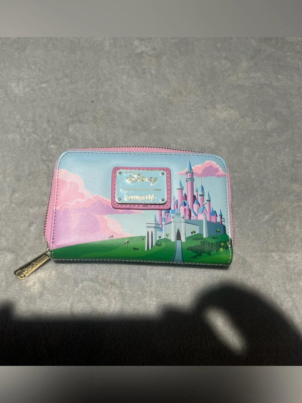 Loungefly sleeping beauty stained glass castle zip around wallet Disney Original